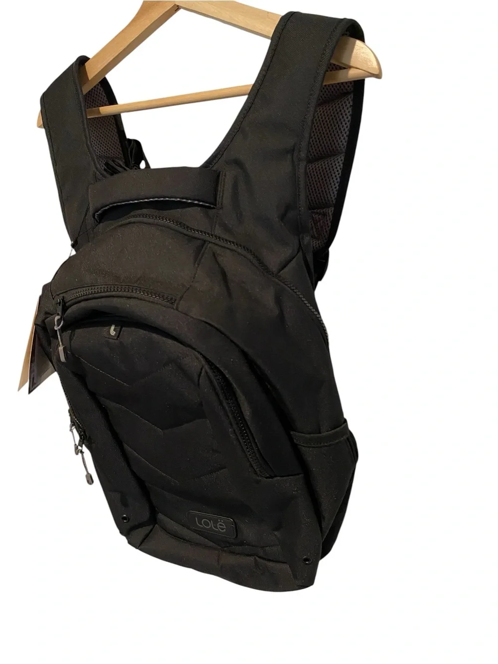 NEW LOLE BLACK QUILTED BACKPACK